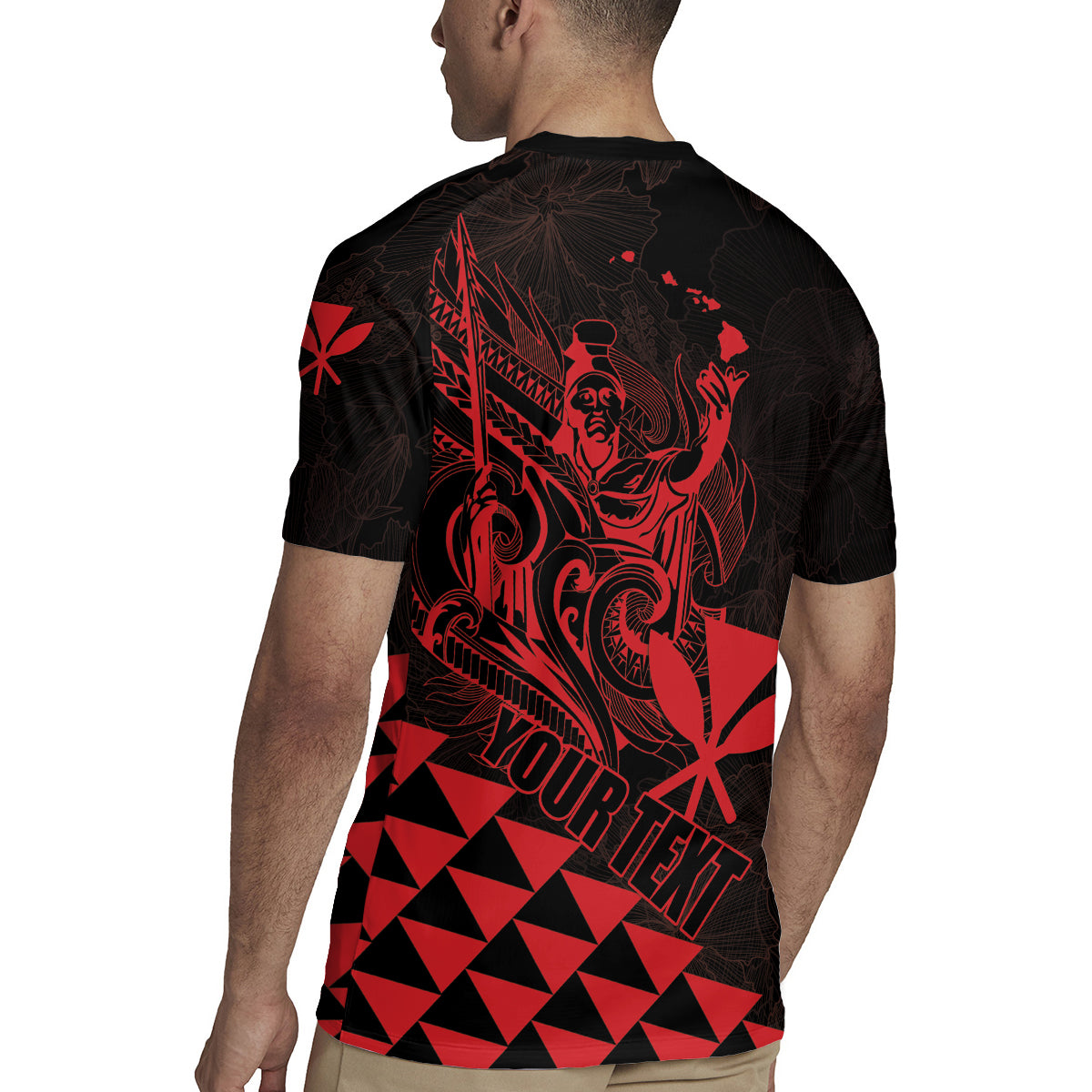 Personalized King Kamehameha Day Rugby Jersey Kakau Polynesian Pattern