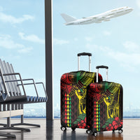 King Kamehameha Day Luggage Cover Hawaii Kakau Reggae