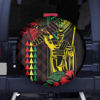 King Kamehameha Day Spare Tire Cover Hawaii Kakau Reggae