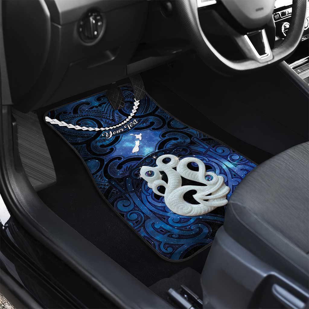 Personalized Maori Matariki Manaia Car Mats Maori Kowhaiwhai Pattern Galaxy