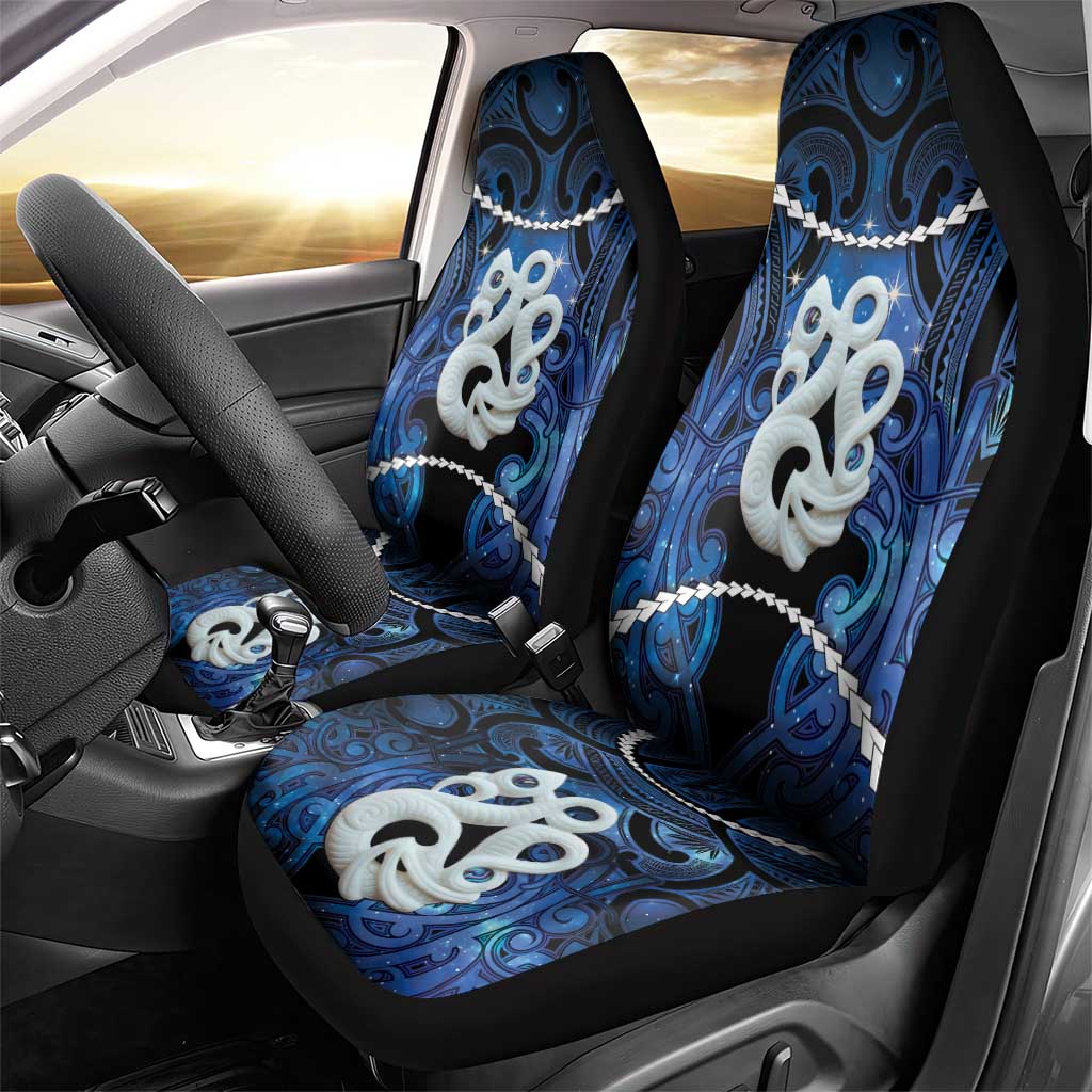 Maori Matariki Manaia Car Seat Cover Maori Kowhaiwhai Pattern Galaxy LT01 - Polynesian Pride