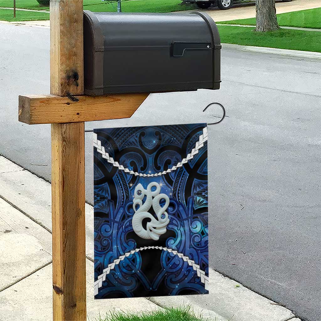 Maori Matariki Manaia Garden Flag Maori Kowhaiwhai Pattern Galaxy