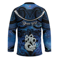 Personalized Maori Matariki Manaia Hockey Jersey Maori Kowhaiwhai Pattern Galaxy
