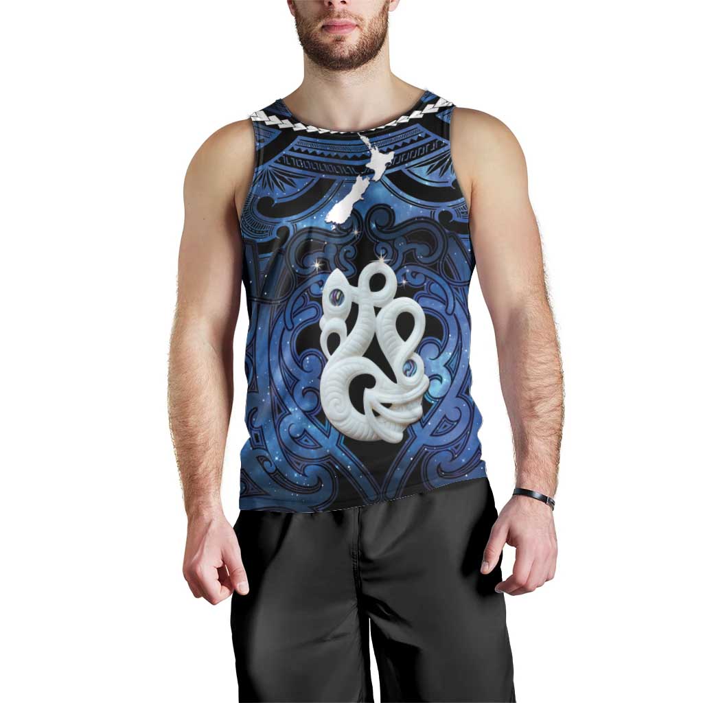 Personalized Maori Matariki Manaia Men Tank Top Maori Kowhaiwhai Pattern Galaxy