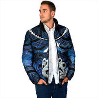 Personalized Maori Matariki Manaia Padded Jacket Maori Kowhaiwhai Pattern Galaxy