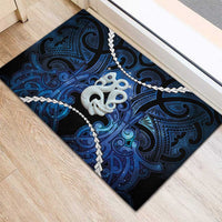 Maori Matariki Manaia Rubber Doormat Maori Kowhaiwhai Pattern Galaxy