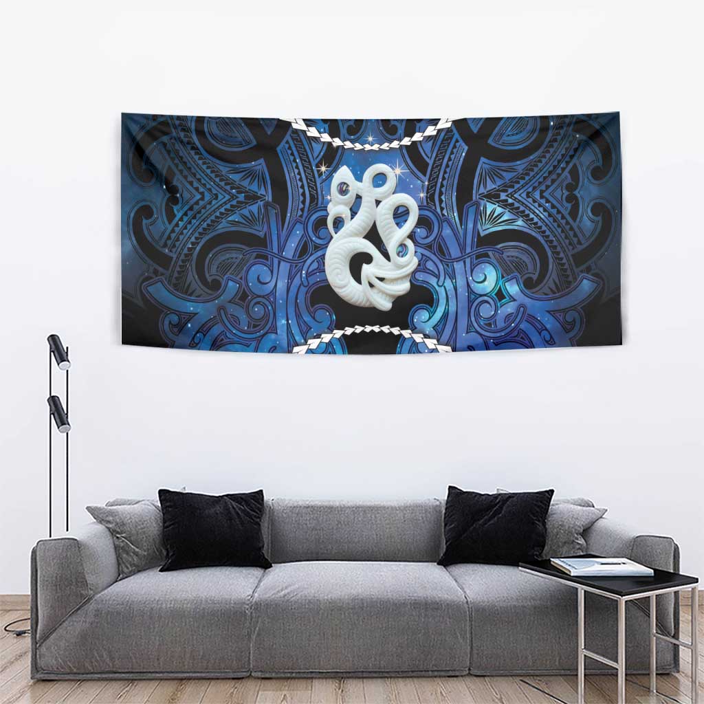 Maori Matariki Manaia Tapestry Maori Kowhaiwhai Pattern Galaxy