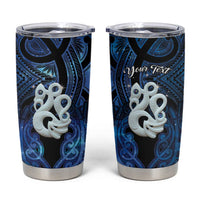 Personalized Maori Matariki Manaia Tumbler Cup Maori Kowhaiwhai Pattern Galaxy