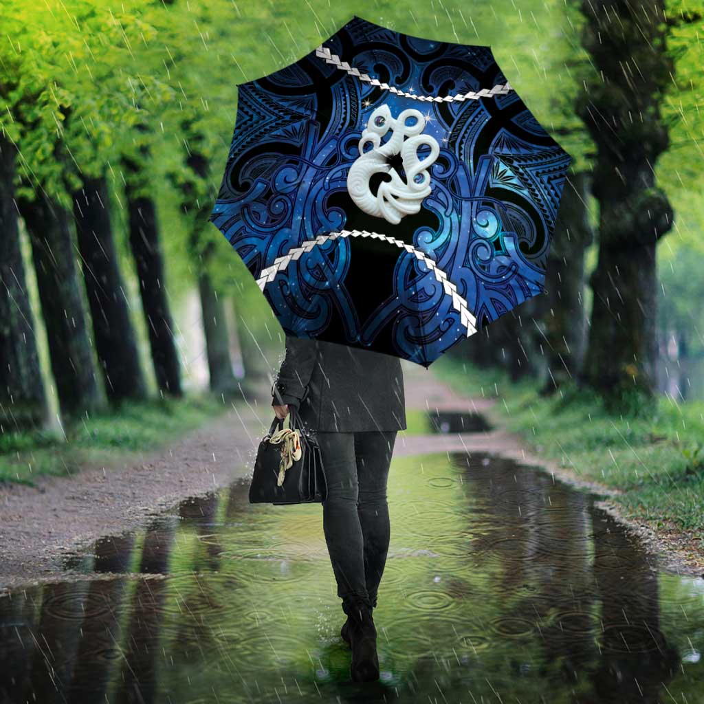 Maori Matariki Manaia Umbrella Maori Kowhaiwhai Pattern Galaxy