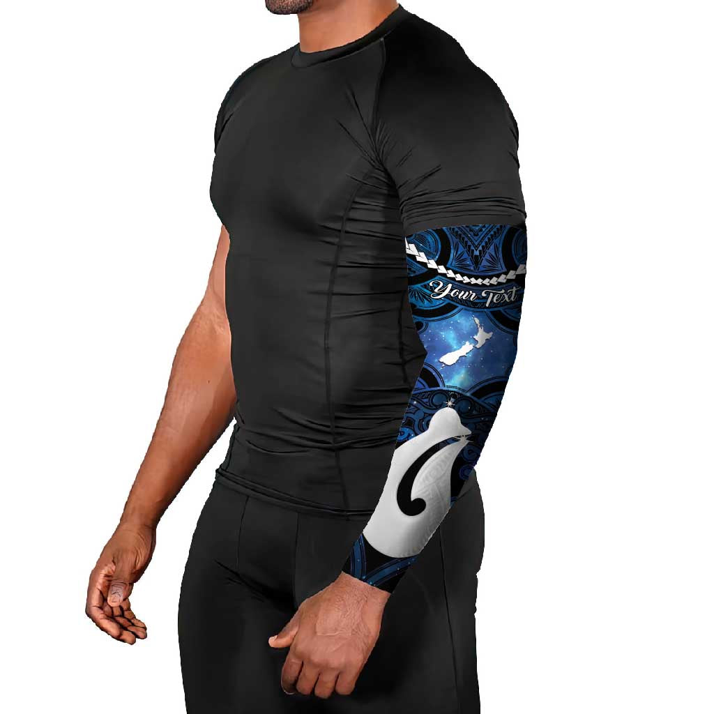 Personalized Maori Matariki Hei Matau Arm Sleeves Maori Kowhaiwhai Pattern Galaxy