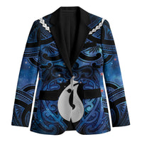 Personalized Maori Matariki Hei Matau Blazer Maori Kowhaiwhai Pattern Galaxy
