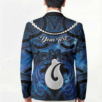Personalized Maori Matariki Hei Matau Blazer Maori Kowhaiwhai Pattern Galaxy