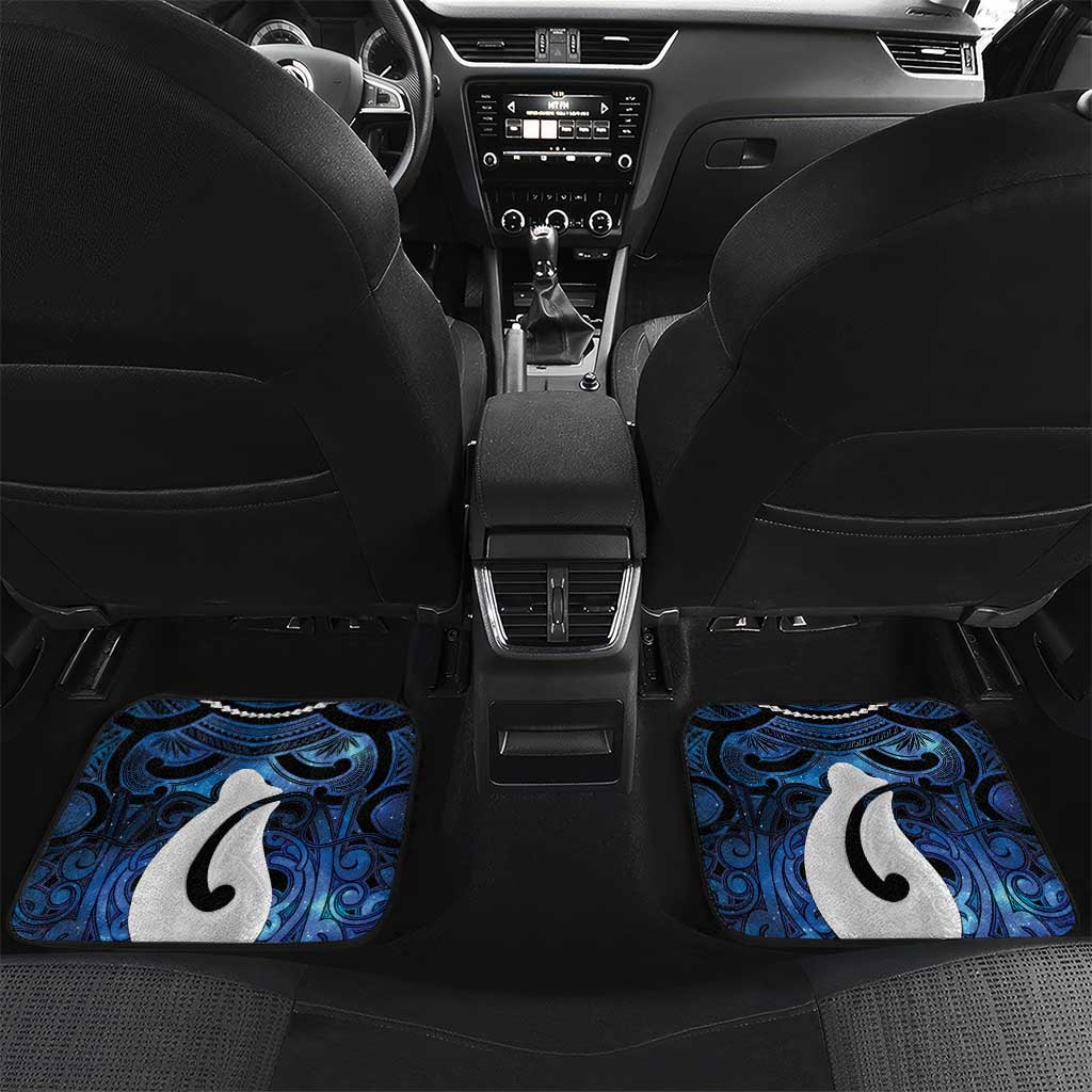 Personalized Maori Matariki Hei Matau Car Mats Maori Kowhaiwhai Pattern Galaxy