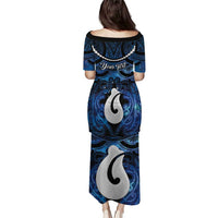 Personalized Maori Matariki Hei Matau Family Matching Puletasi and Hawaiian Shirt Maori Kowhaiwhai Pattern Galaxy