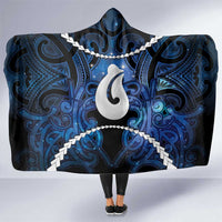Maori Matariki Hei Matau Hooded Blanket Maori Kowhaiwhai Pattern Galaxy