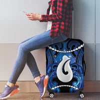 Maori Matariki Hei Matau Luggage Cover Maori Kowhaiwhai Pattern Galaxy LT01 - Polynesian Pride