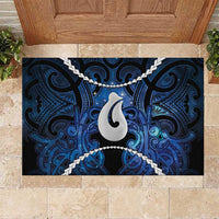 Maori Matariki Hei Matau Rubber Doormat Maori Kowhaiwhai Pattern Galaxy
