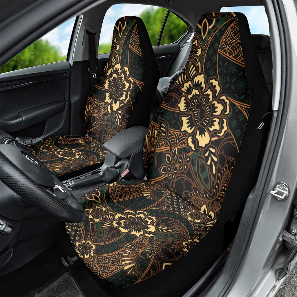 Indonesian Batik Pattern Vintage Brown Car Seat Cover