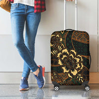 Indonesian Batik Pattern Vintage Brown Luggage Cover