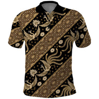 Indonesia Batik Pattern Polo Shirt Gold Version