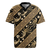 Indonesia Batik Pattern Rugby Jersey Gold Version