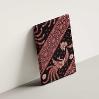 Indonesia Batik Pattern Canvas Wall Art Red Version