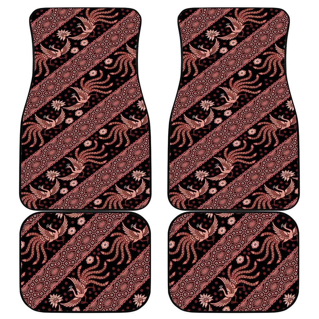 Indonesia Batik Pattern Car Mats Red Version