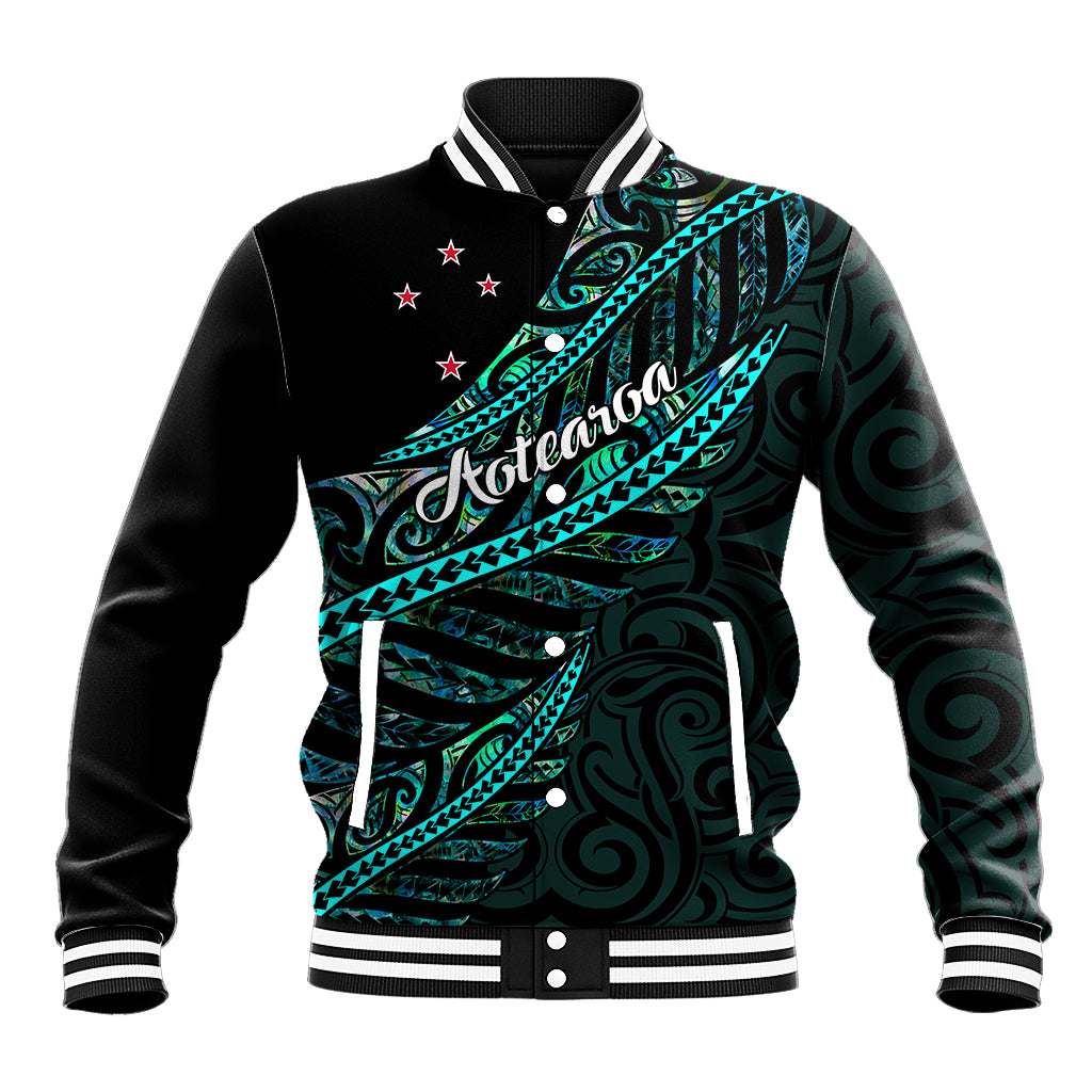 personalised-aotearoa-baseball-jacket-silver-fern-mix-paua-shell-polynesian-pattern