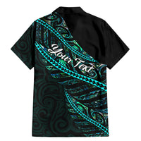 personalised-aotearoa-family-matching-mermaid-dress-and-hawaiian-shirt-silver-fern-mix-paua-shell-polynesian-pattern