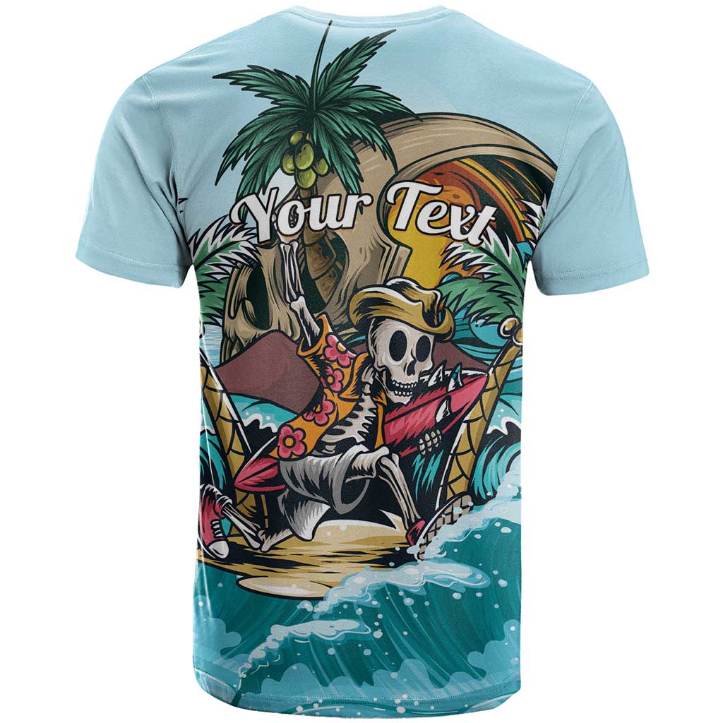 Personalized Aloha Hawaii Skeleton T Shirt Tropical Summer Vibe
