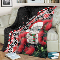 New Zealand Christmas Meri Kirihimete Blanket Santa Hei Tiki Pohutukawa