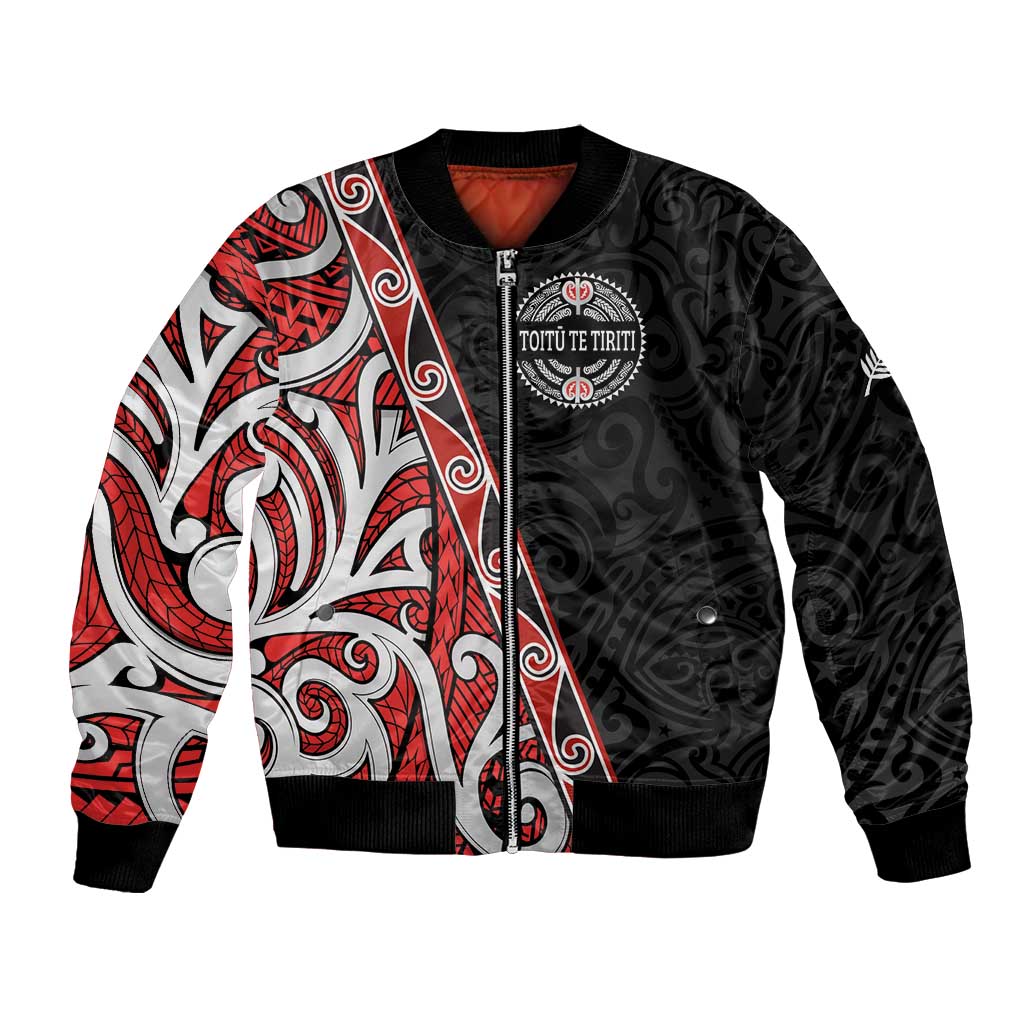 Aotearoa Toitu Te Tiriti Bomber Jacket Honour The Treaty New Zealand