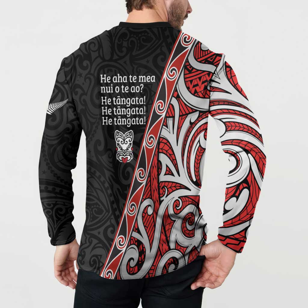 Aotearoa Toitu Te Tiriti Button Sweatshirt Honour The Treaty New Zealand LT01 - Polynesian Pride