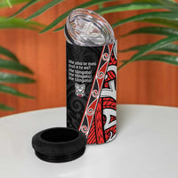 Aotearoa Toitu Te Tiriti 4 in 1 Can Cooler Tumbler Honour The Treaty New Zealand