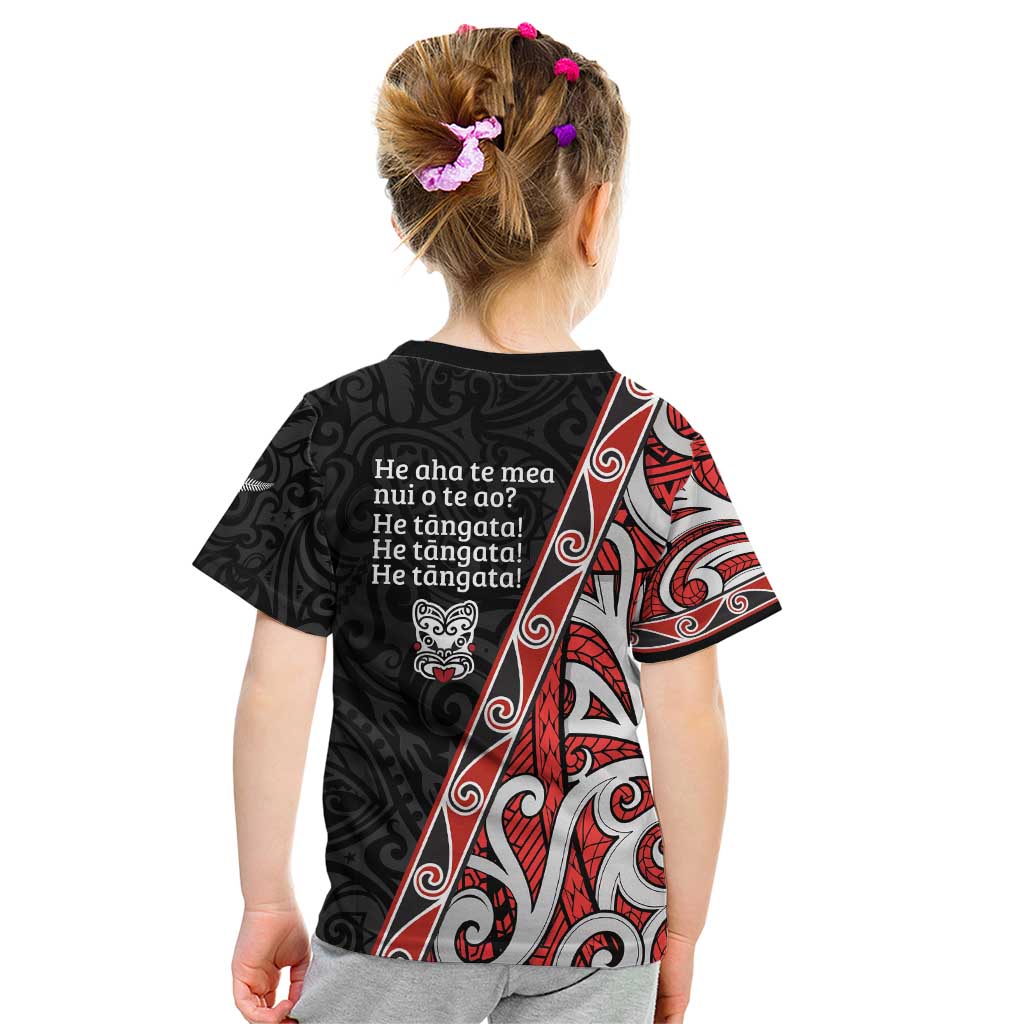 Aotearoa Toitu Te Tiriti Kid T Shirt Honour The Treaty New Zealand