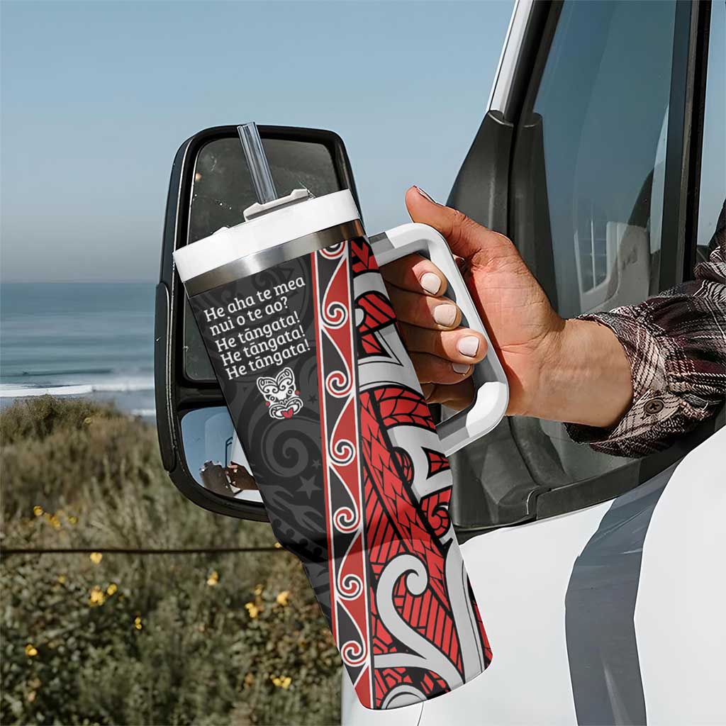 Aotearoa Toitu Te Tiriti Tumbler With Handle Honour The Treaty New Zealand