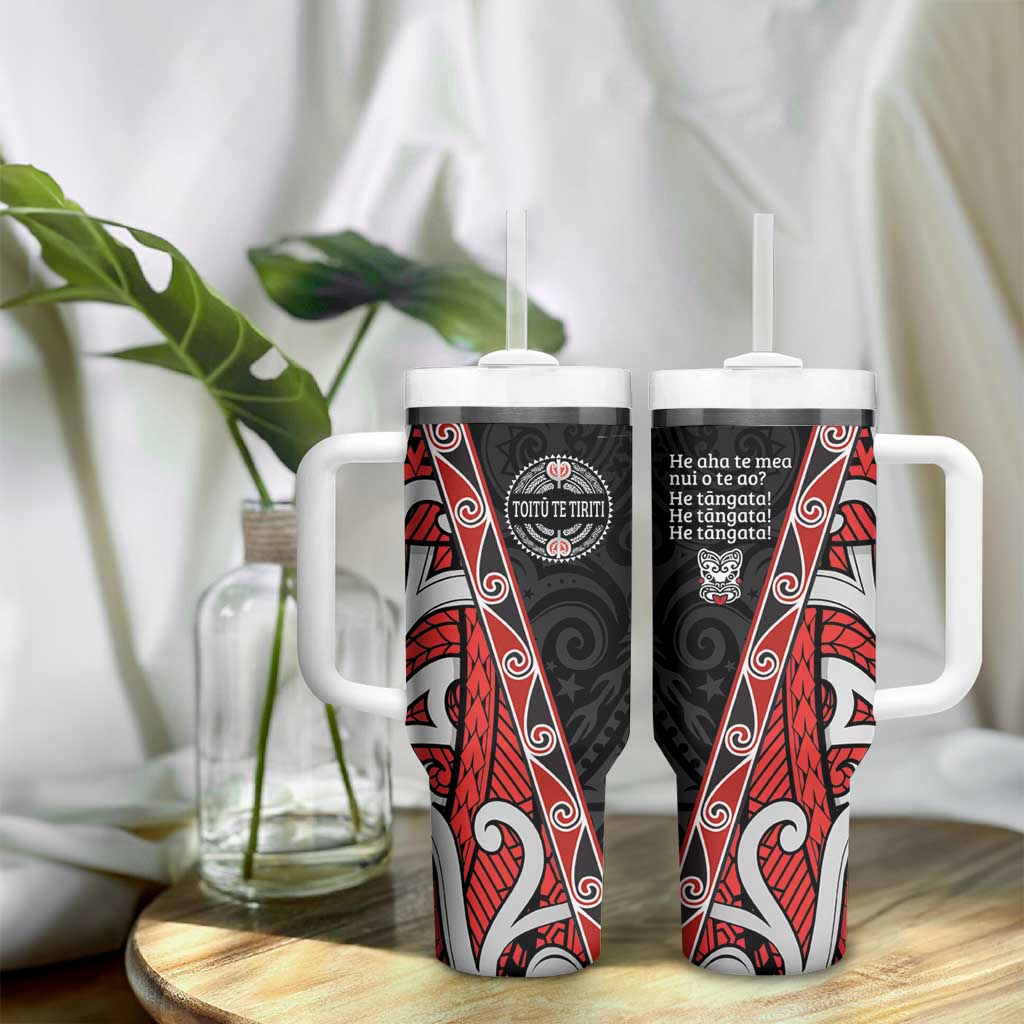 Aotearoa Toitu Te Tiriti Tumbler With Handle Honour The Treaty New Zealand