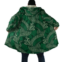 Forest Green Monstera Cloak Polynesian Tribal Pattern LT01 - Polynesian Pride