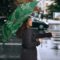 Forest Green Monstera Umbrella Polynesian Tribal Pattern LT01 - Polynesian Pride