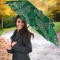 Forest Green Monstera Umbrella Polynesian Tribal Pattern LT01 - Polynesian Pride