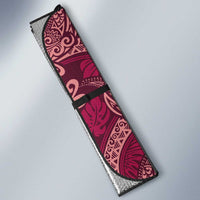 Sweet Pink Monstera Auto Sun Shade Polynesian Tribal Pattern LT01 - Polynesian Pride