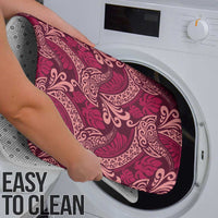 Sweet Pink Monstera Bathroom Set Polynesian Tribal Pattern LT01 - Polynesian Pride