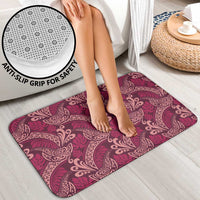 Sweet Pink Monstera Bathroom Set Polynesian Tribal Pattern LT01 - Polynesian Pride