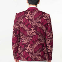 Sweet Pink Monstera Blazer Polynesian Tribal Pattern LT01 - Polynesian Pride