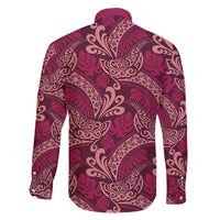 Sweet Pink Monstera Family Matching Summer Maxi Dress and Hawaiian Shirt Polynesian Tribal Pattern LT01 - Polynesian Pride