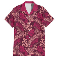 Sweet Pink Monstera Hawaiian Shirt Polynesian Tribal Pattern LT01 Pink - Polynesian Pride