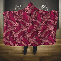 Sweet Pink Monstera Hooded Blanket Polynesian Tribal Pattern LT01 - Polynesian Pride