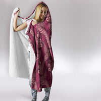 Sweet Pink Monstera Hooded Blanket Polynesian Tribal Pattern LT01 - Polynesian Pride