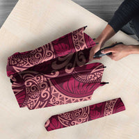 Sweet Pink Monstera Umbrella Polynesian Tribal Pattern LT01 - Polynesian Pride