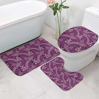 Royal Purple Monstera Bathroom Set Polynesian Tribal Pattern LT01 - Polynesian Pride